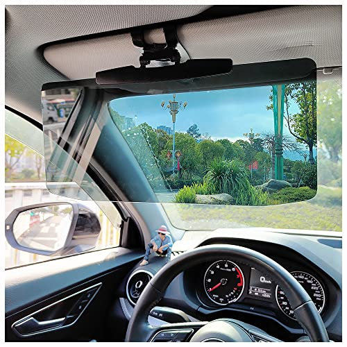2PCS Car Visor for Car (Upgraded Version to Block UV Rays) Adjustable Angle,Anti-Glare 32 * 14.5cm Safe Driving Car Accessories Sun Visor Extender,Universal for Cars,Trucks,SUVs (1PCS)