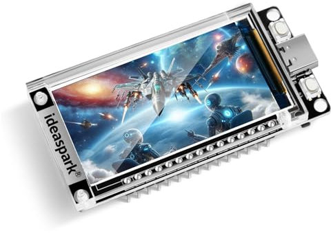 ideaspark® ESP32 Development Board 16MB Integrated 1.9 inch ST7789 170x320 TFT LCD Display,WiFi+BL Wireless Module,CH340 Driver USB Type-C for Arduino Micropython