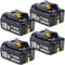 4-Pack 7000mAh 18V Replacement for Makita 18V Battery Lithium ion BL1860B BL1815N BL1850 BL1830 BL1840 BL1845 BL1860 BL1850B-2 LXT-400