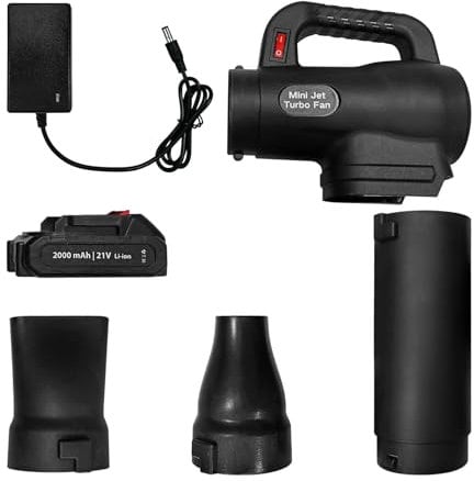 Cordless Leaf Blower for Makita 21V Battery, Handheld Air Speed Leaf Blower for Gardens, Patios, Gutters, Driveways, with Charger & 2.0 Ah Battery, Blowing Leaf/Snow/Dust
