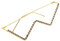ANDRESLAD Golddekor Glitzerndes Brillengestell Strass Brille Ohne Linse Punk Brillengestell Brillengestell Für Party Strass Brillengestell Party Brillengestell Strasssteine