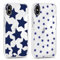 Phoona 2 packs Phone Case for iPhone X 5,8'', Cute Clear Transparent Cover with Stars Pattern Aesthetics Design, Soft Shockproof Protective Bumper Slim Funda for Women Girls