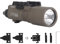 Zhongren X300 - Linterna táctica de 800 lúmenes, iluminación blanca, linterna táctica para airsoft, 2 modos, luz constante/momentánea (bronceado)