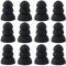 eMagTech 6 pairs of Triple Flange Ear Tips Noise Reduce with 2mm Hole Compatible with Shure SE215 Pro