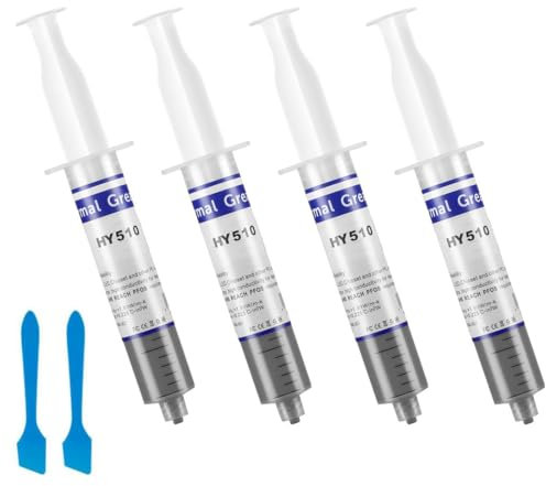 PYEUIFT 4 Pezzi HY-510 Wärmeleitpaste für Kühler, Pasta Termica Compound per Raffreddatori, Kühlkörperpaste Grafikkarte CPU Wärmeleitpaste CPU Wärmeleitpaste PC kühlpaste Leitpaste Thermal Paste