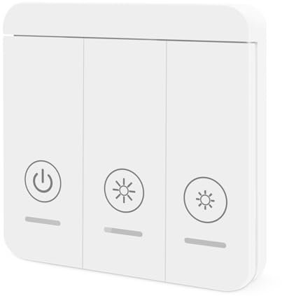 Telecomando a parete wireless a 3 pulsanti (accessorio), compatibile con ricevitori wireless Tedeligo