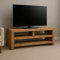 The Sound bar TV Stand Rustic Shabby Chic hand crafted Solid wood pine oak