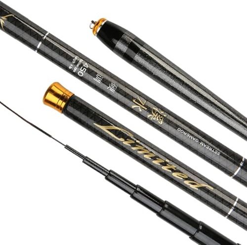 3.6M 4.5M 5.4M 6.30M 7.2M Telescopic Fishing Stream Rod Lake Hand Pole Carp Feeder Portable Fishing Tackle Freshwater Travel Rod(3.6M)