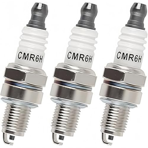 3 Stück CMR6H Zündkerzen für Motorsäge Freischneider Rasenmäher Blasgerät Kompatibel mit MS170 MS171 MS181 MS211 FS90 FS100 BR600 Ersetzt USR7AC for NGK 3365 Zündkerze Rasenmä