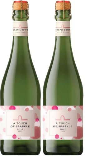 Chapel Down A Touch of Sparkle Rosé | English Wine | 75cl Bottle (Pack of 2)