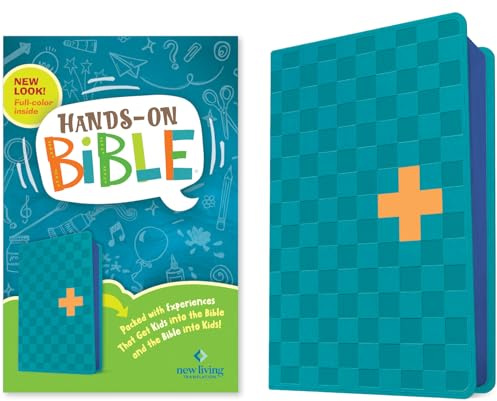 NLT Hands-On Bible, Third Edition (Leatherlike, Blue Check Cross): Nlt Hands-on Bible - Leatherlike, Blue Check Cross: New Living Translation, Blue Check Cross, Leatherlike