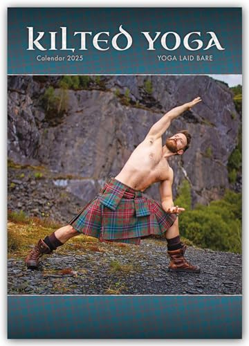 Kilted Yoga 2025 – A3-Posterkalender: Original Carousel-Kalender [Mehrsprachig] [Kalender]