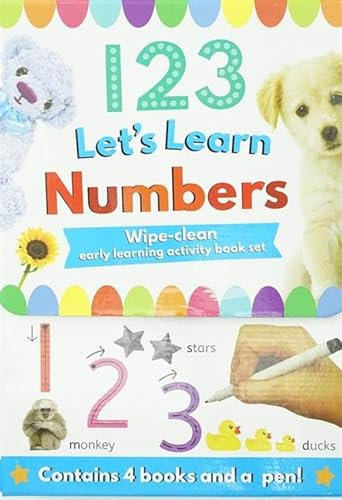 123 Let's Learn Numbers: Wipe Clean early learning activity book set