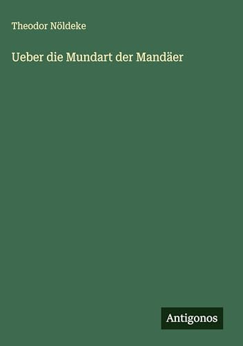Ueber die Mundart der Mandäer