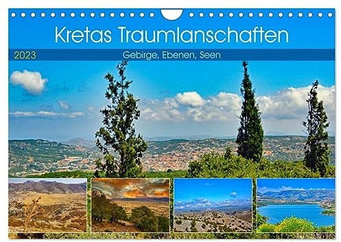 Kretas Traumlandschaften (Wandkalender 2026 DIN A4 quer), CALVENDO Monatskalender: Gebirge, Ebenen, Seen (CALVENDO Natur)