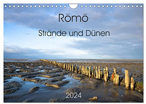 Römö - Strände und Dünen (Wandkalender 2024 DIN A4 quer), CALVENDO Monatskalender: Römö, die südlichste dänische Wattenmeerinsel, ist mit seinen ... ein beliebtes Urlaubsziel. (CALVENDO Natur)