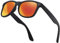 iceBoo Sunglasses Two Tone Reflective Lens vintage style classic unisex frame UV400 protection (Black Frame Orange Yellow outer Lens (WB2346))