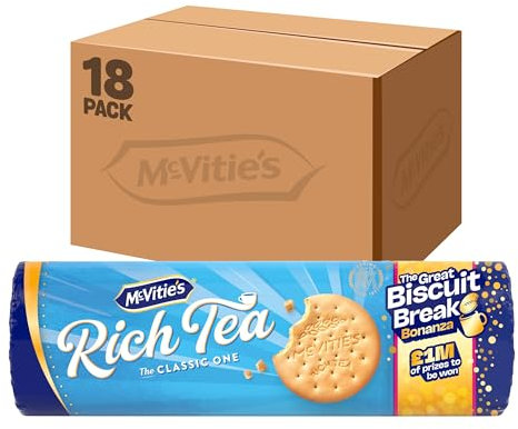 McVitie's Rich Classic Tea Biscuit, 300 g (Pack of 18)