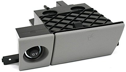 Volkswagen 7E185860130T Getränkehalter Zigarettenanzünder Halter Attrappe Halterung Becherhalter grau