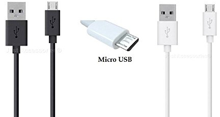 Just Accessories® 1M White Micro USB Charger Charging Power Lead Compatible for Samsung Galaxy A5 2015 A5 2016