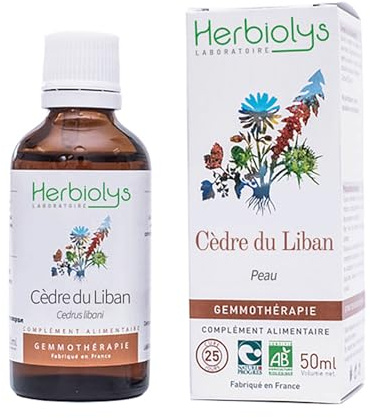 Herbiolys | Macérat de bourgeons Bio | Cèdre de Liban (Cedrus libani) | Peau | Gemmothérapie Bio | 50 ml