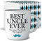 Triple Gifffted Best Uncle Ever Coffee Mug and Socks Gift Set – Funny Gifts for Christmas, Father’s Day, Valentine’s, Birthday from Niece or Nephew – 380ml Ceramic Cup with Cozy Socks