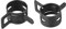 uxcell Steel Band Clamp 15mm Inner Dia Fit 15.5-16.2mm OD Hose Spring Band Type Action Fuel Line Silicone Tube Clip Clamp Black 10Pcs