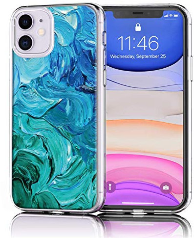 Verco Coque pour iPhone 11, Bumper Housse Etui de Protection pour Apple iPhone 11 Coque Silicone 6.1 Pouces, peintures