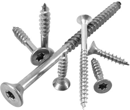 Spanplattenschrauben Holzschrauben Holzbauschrauben Senkkopf Torx TX-Antrieb Edelstahl A2 V2A VA rostfrei Ø 3,0, 3,5, 4,0, 4,5, 5,0, 6,0 // EHK-Verbindungstechnik