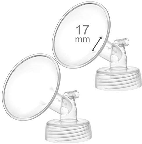 2x 17 mm Maymom Weithals pumpenteile f?r Spectra S1/S2-Pumpen; inkl. Weithalsflansche; nicht original Spectra-Flansch; Ersatz f?r Spectra-Shield (17 mm Zwei Flansche) (Spectra pumpenteile)