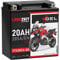 LANGZEIT YTX20CH-BS GEL Motorradbatterie 12V 20Ah 285A/EN GEL Batterie 12V 51892 doppelte Lebensdauer vorgeladen auslaufsicher wartungsfrei