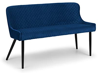 Julian Bowen Luxe Bank mit hoher Rückenlehne, Blau