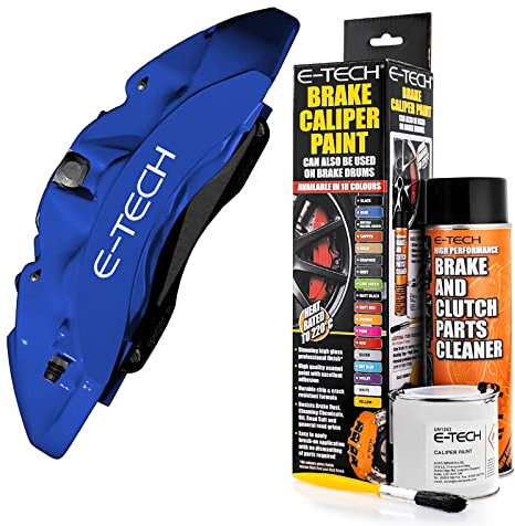 Netagon Car Brake Caliper Quick Drying High Performance Temperature Rating 220 C Paint Kit Set (Blue)
