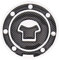ADESIVO PER TAPPO SERBATOIO MOTO IN CARBONIO UNIVERSALE PER MOTO Honda Suzuki Kawasaki Yamaha