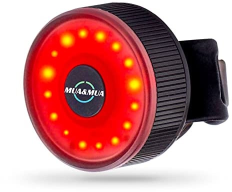 mua&mua Luce Posteriore Bicicletta Ricaricabile USB Luce Bici Fino a 56 Ore di Illuminazione Impermeabile Avvertimento 3 modalità