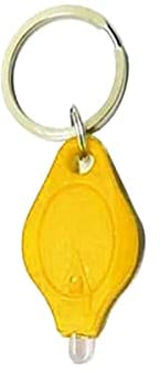 MACHSWON Mini Keychain Torches Flashlight UV Money Checker Key-Chain LED Money Detector Light Key Ring Light Torch Yellow