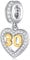 30th Anniversary Charms fit Pandora Frauen Armband, goldene Zahl 30 Dangle, 925 Sterling Silber 30th Geburtstag Herz Halskette Perlen mit Geburtssteinen CZ, Geschenke für beste Mama/Papa/Godmother