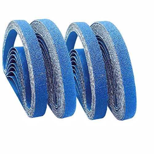 FEIHU Nastri abrasivi 13 x 457 mm, per Black & Decker Powerfeile Smerigliatura delle giunture metalliche, rimozione della ruggine, sverniciatura- Set di 20 nastri abrasivi-Grana 120
