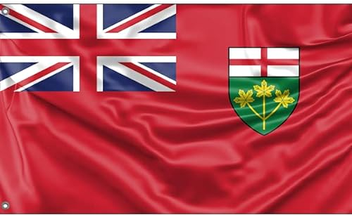 Flagge von Ontario, Kanada | Einzigartiger Designdruck | Made in EU (90x150 cm)
