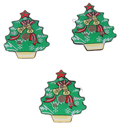 PRETYZOOM 25 Stücke Weihnachtsbaum Led Brosche Blinkende Abzeichen Pin Weihnachten Leuchtende Brosche Emaille Pins Weihnachtshemd Rucksack Schmuck Brosche Geschenke Beleuchtete Party Favors