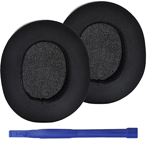 Adhiper Kühlgel Ersatz-Ohrpolster für SteelSeries Arctis 1/3/5/Arctis 7/7+/7P/7P+/7X/7X+/9/9X/Pro/Prime Kopfhörer, Ohrkissen mit Eisseidenstoff (Schwarz)