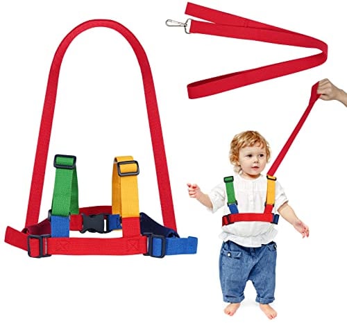 AOMIG Baby SicherheitsGurte, Kinder Sicherheitsleine,Toddler Walking Harness, kinderleine,Baby Safety Reins für Anti-Lost, Anti-verloren Gürtel für Kinder (Gelbgrün)