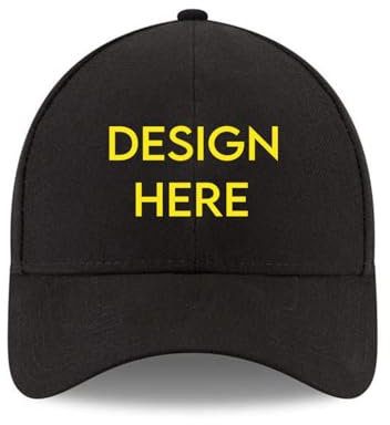Miujonvy Cappello classico per papà con testo personalizzato cappello regolabile nero, Nero , Taglia unica
