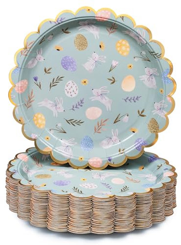 Confettiville Lot de 50 assiettes de Pâques Motif B