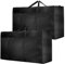 2 Pcs 120L Large Storage Bag, Extra Large Storage Bag with Zips for Moving Storage Clothes Bedding Duvet Quilt Blankets Waterproof Jumbo Storage Bags Moving Totes Christmas Storage Containers