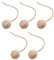 ＡＷＨＡＯ 5pcs Cat Sisal Rope Balls Cat Teaser Toys Cat Hemp Rope Balls for Small Medium Large Cats, 4.5cm Brown White