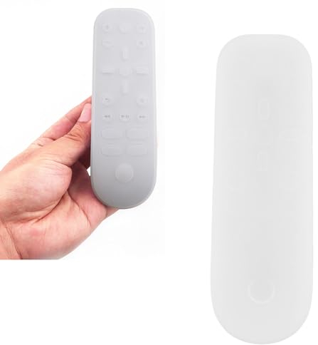 Annadue Schutzhülle für PS5Media Fernbedienung, Leichtes, Weiches Silikon, Rutschfest, Waschbar, Stoßdämpfung, Fernbedienungshülle, Ersatz für PS5Media (weiß)