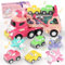 Usrela Toys for 3 Year Old Girl Truck, 7-in-1 Toddler Girl Carrier Truck with Light & Music, Toddler Girl Toys Age 3 4, Princess Toy Trucks for 3 Year Old Girls Birthday Christmas Gifts