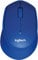 Logitech M330 Silent Plus Souris sans Fil, 2,4 GHz avec récepteur Nano USB, Chromebook Bleu