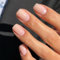 24 Pcs Short False Nails, Press on Nails - Square Stick on Nails Square Nail Tips Stick on Gel Nails Acrylic Nails Fake Nails Acrylic Full Cover Stick on Nails for Women, Nude